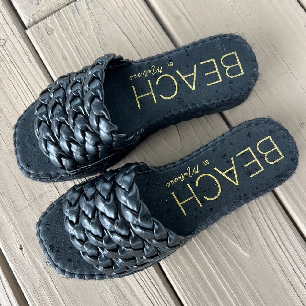 Del Mar Black platform sandal from Beach by Matisse